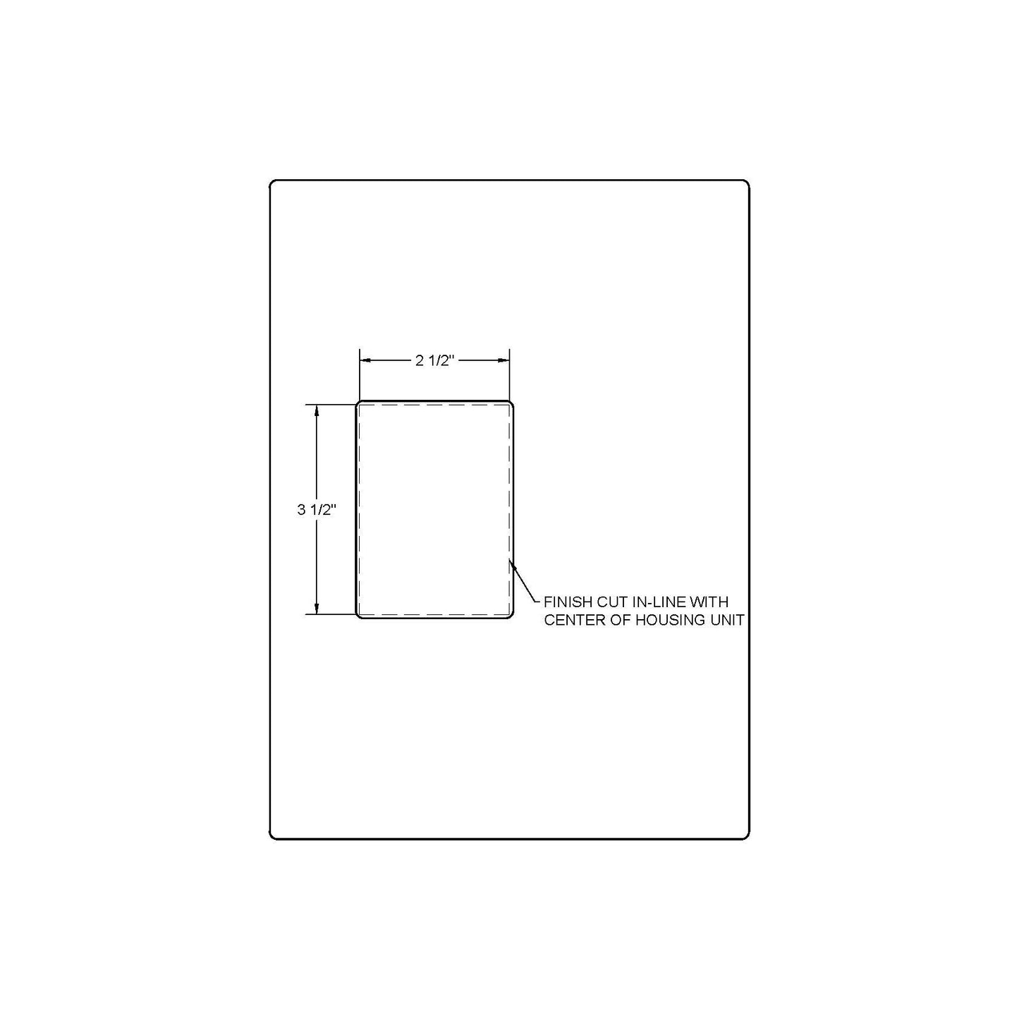 3.5" Hinge