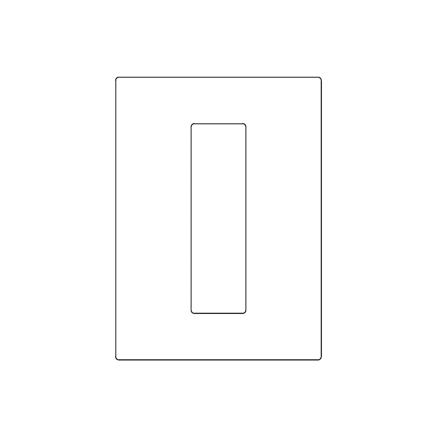 Emtek Narrow Modern Rectangular Flush Pull (Full Recess)