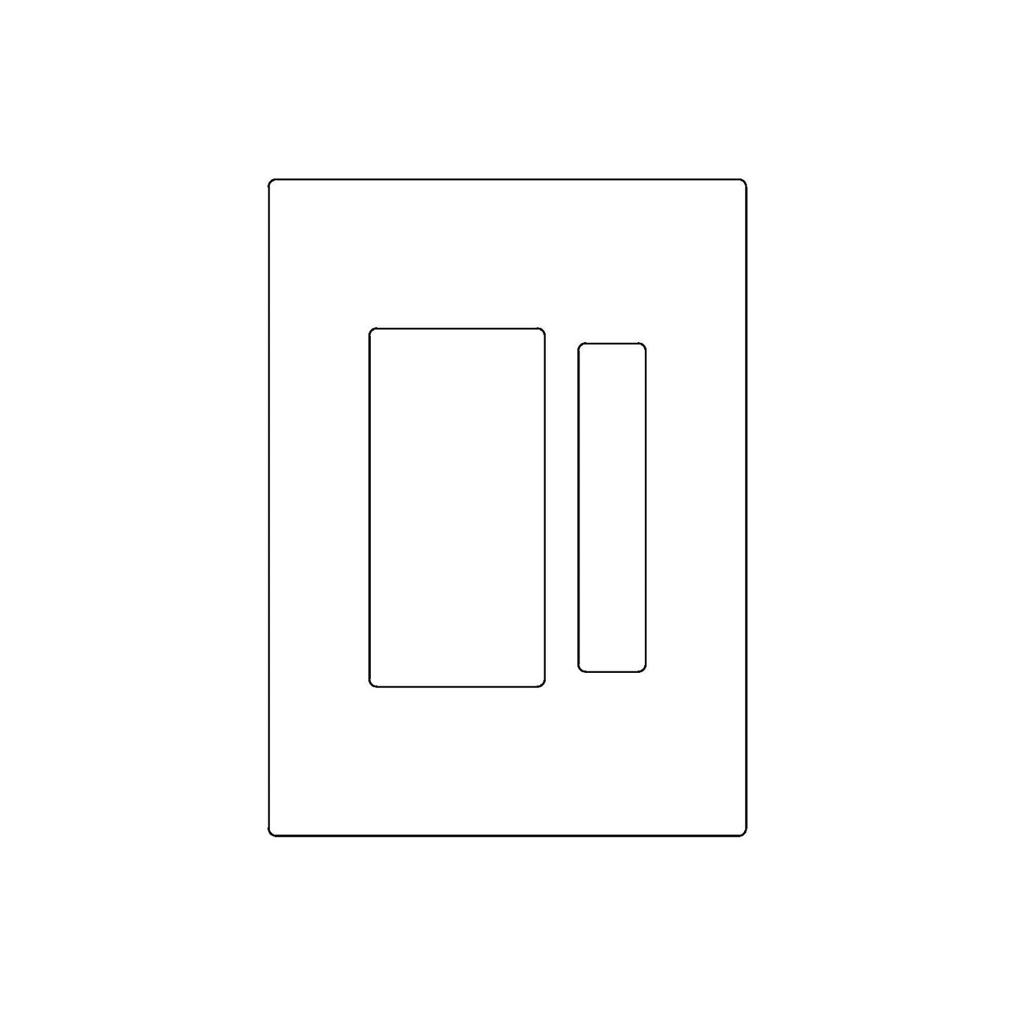 Emtek Barn Door Privacy Lock with Integrated Strike (5"x7")