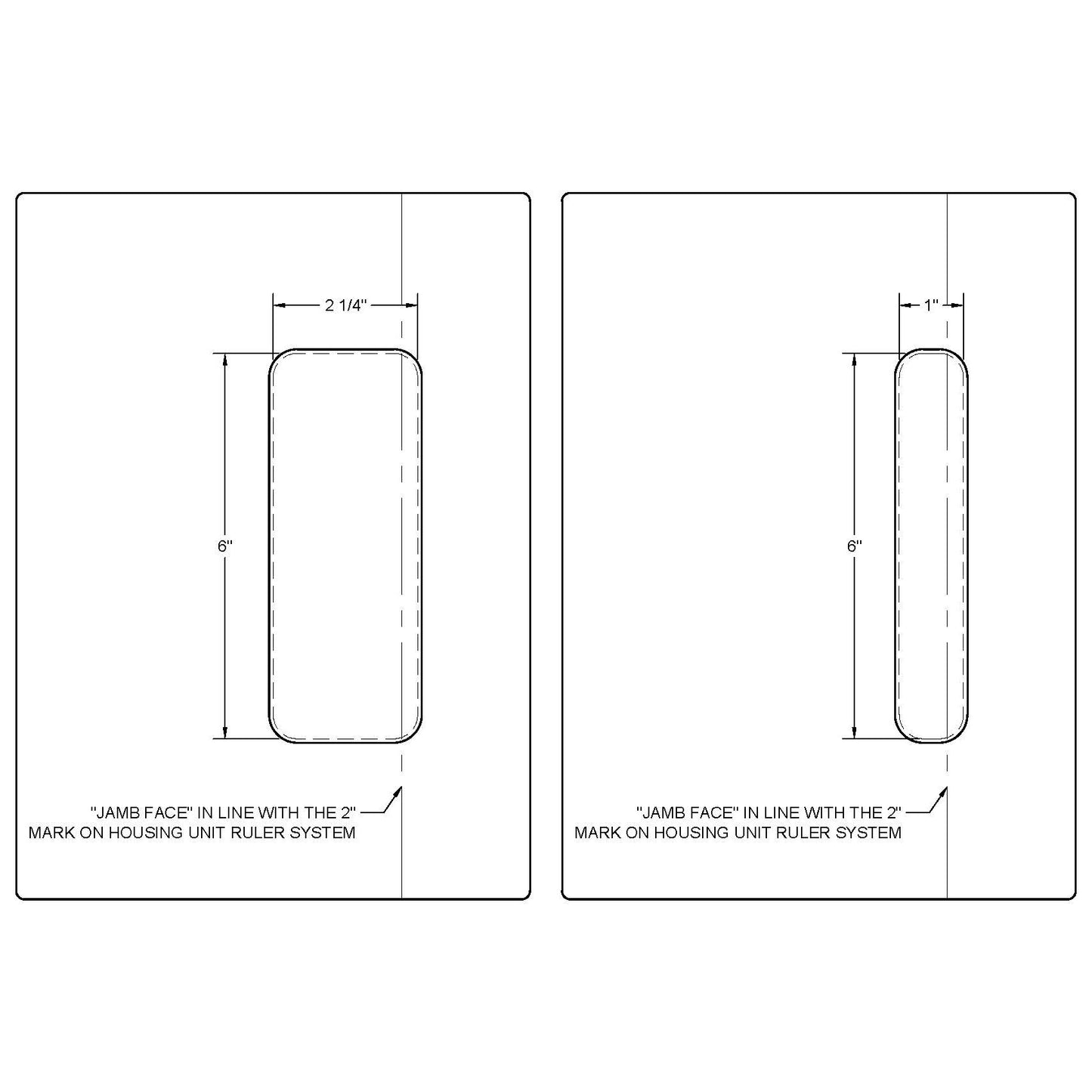 Emtek Barn Door Privacy Lock with Integrated Strike (2-1/2"x7")