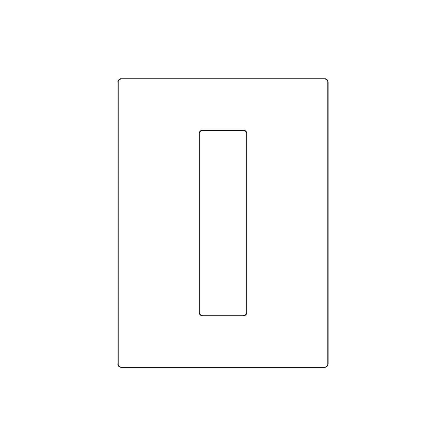 Emtek Flush Pull 10in (1-11/16" x 6-15/16")