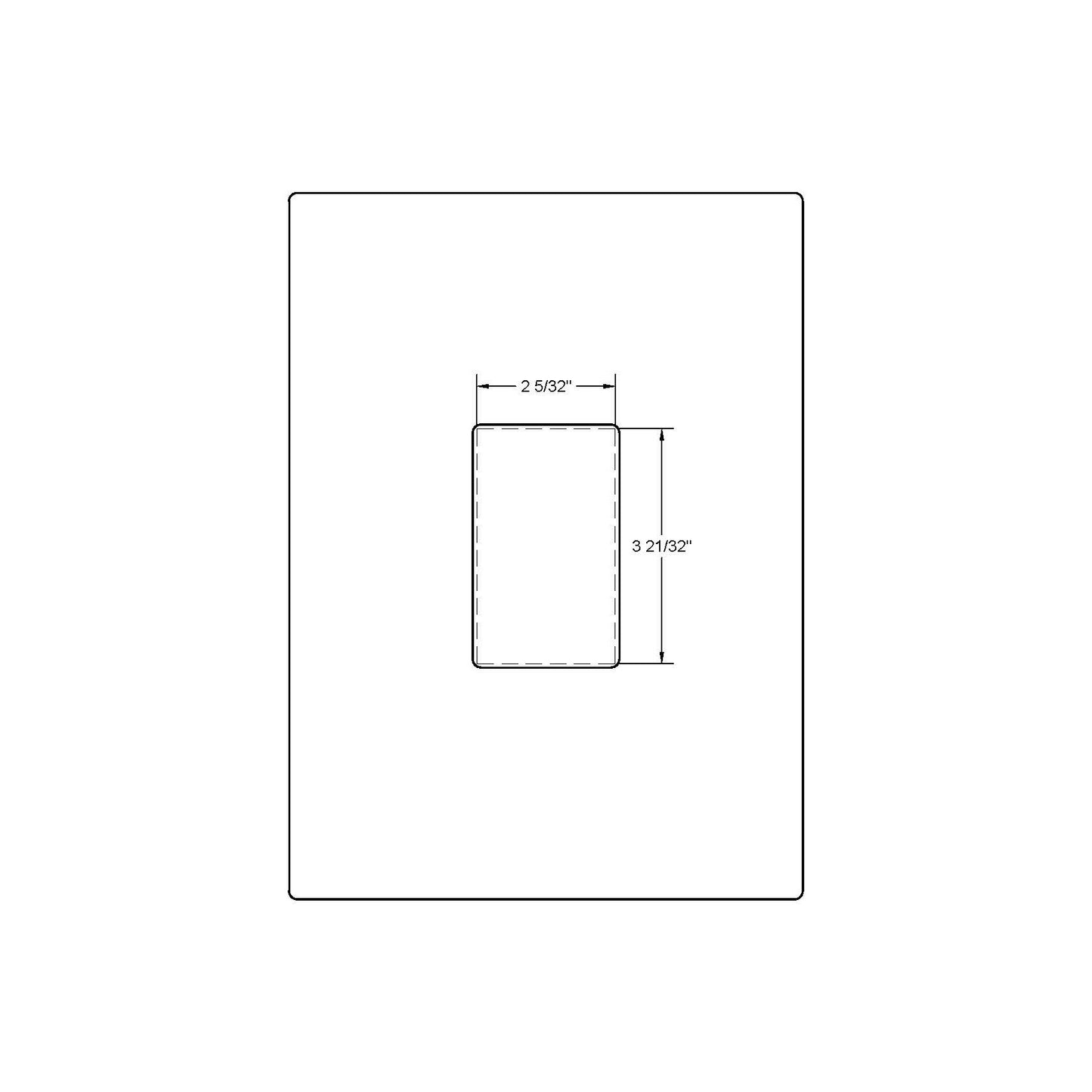 Emtek Flush Pull (222350) - Rectangular Offset Pocket