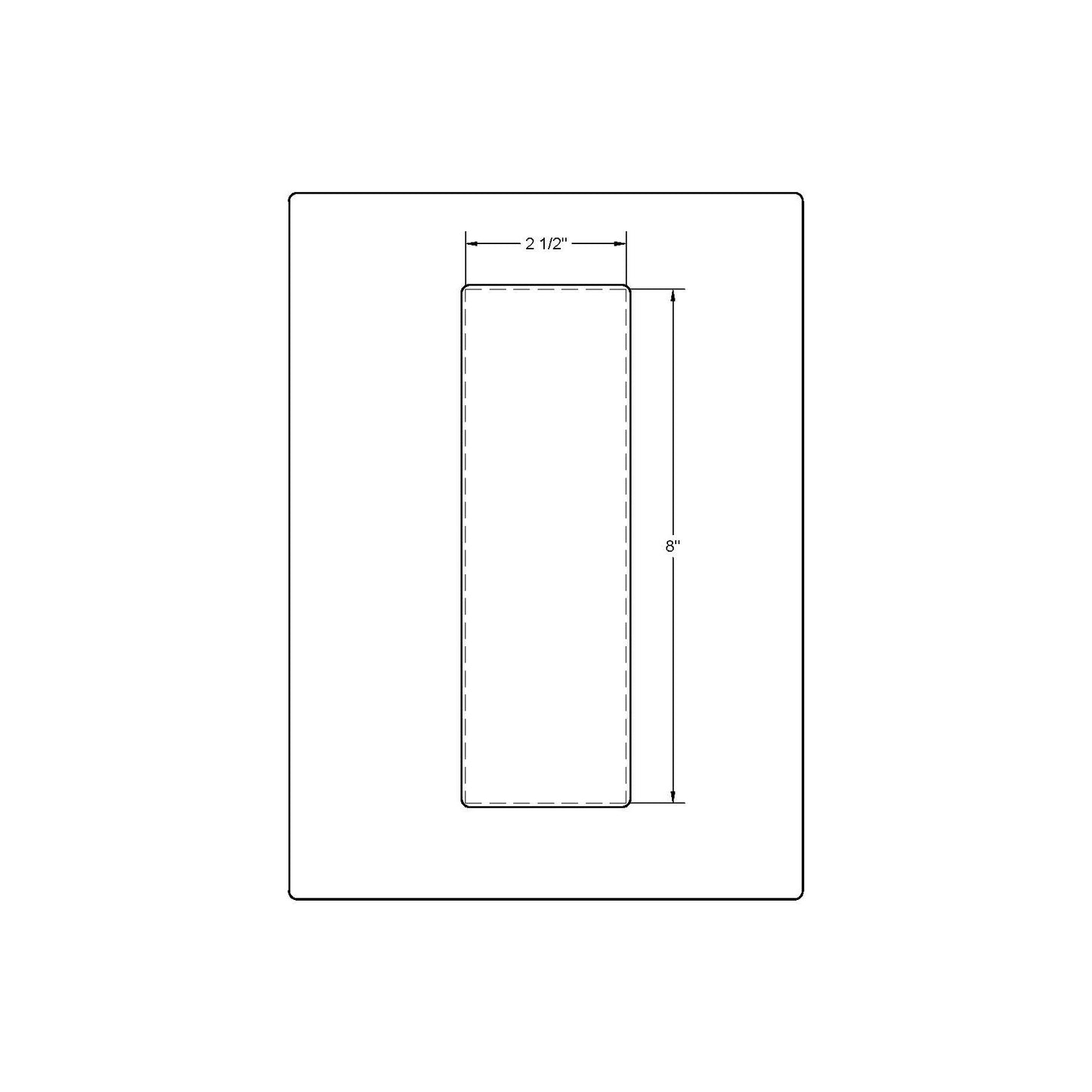 Flush Pull (2-1/2" x 8")
