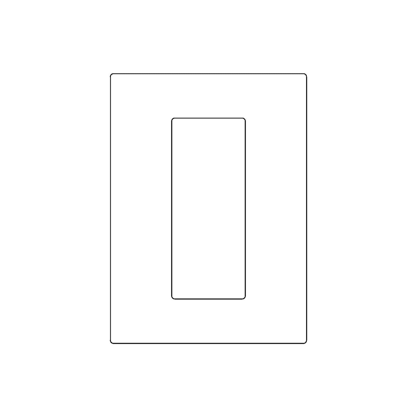 Emtek Modern Rectangular Pocket Door Pull (2-7/8" x 7-1/4")(Full Recess)