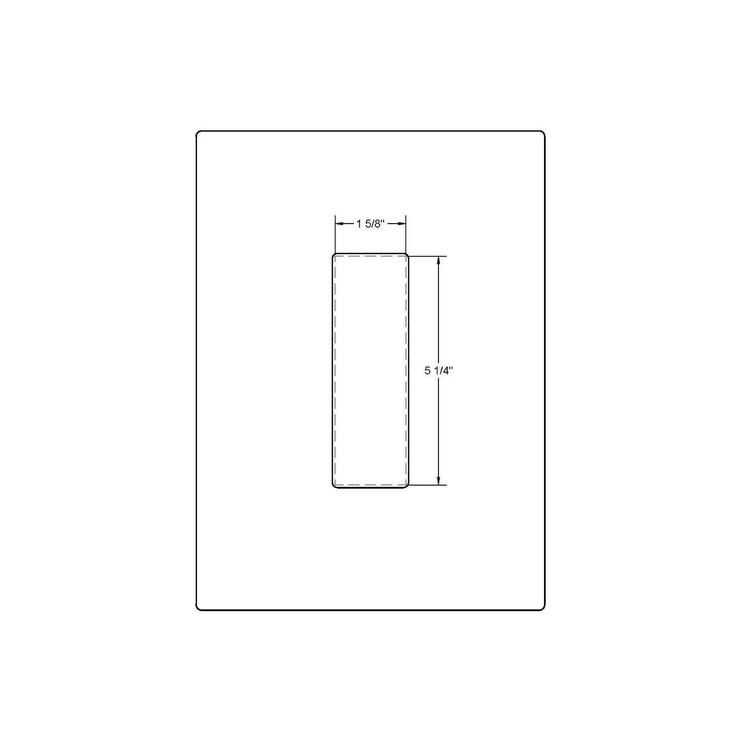Flush Pull (1-5/8"x5-1/4")
