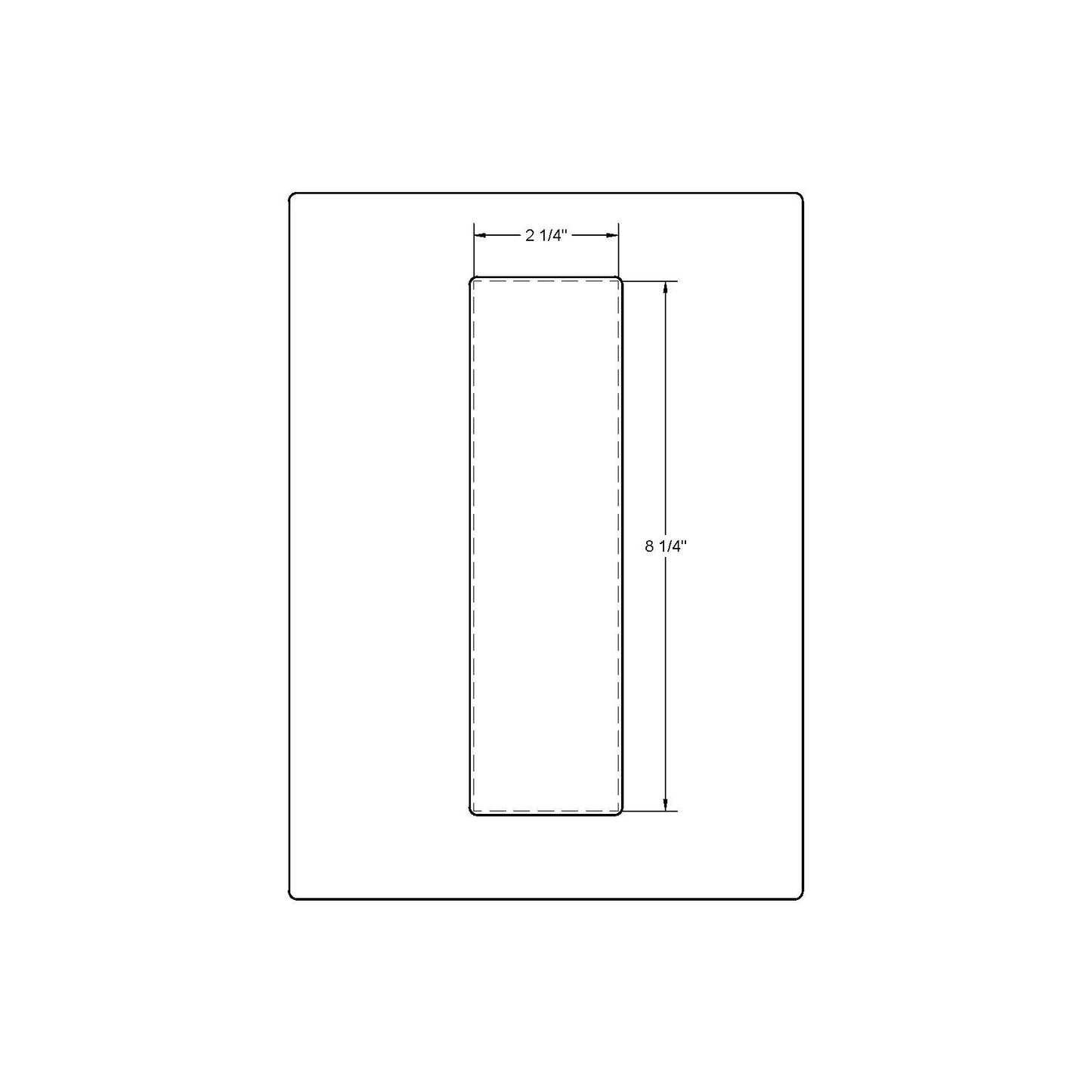 Flush Pull (2-1/4" x 8-1/4")