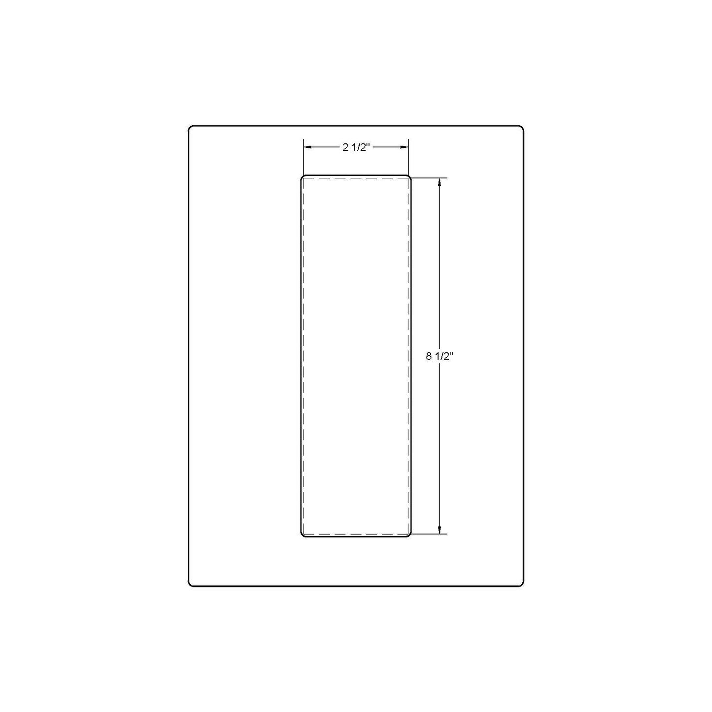 Ashley Norton 1830 (2-1/2" x 8-1/2")(Full Recess)