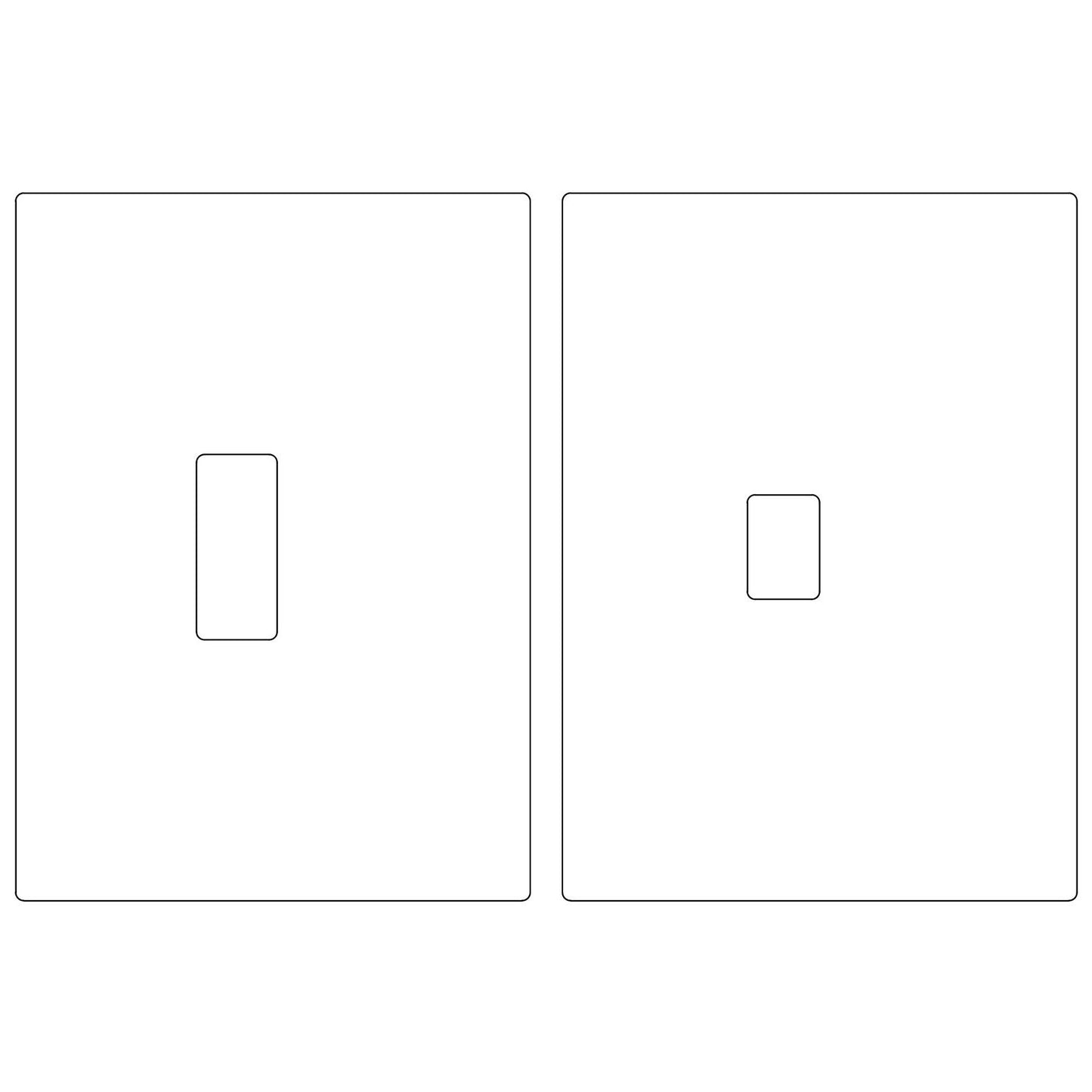 Dead Bolt Strike + Dust Box (1-1/8"x2-3/4")