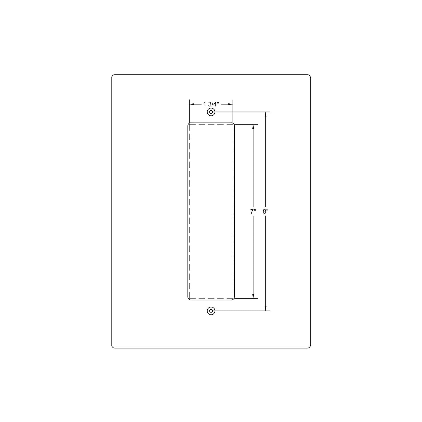 Flush Pull (1-3/4"x7")