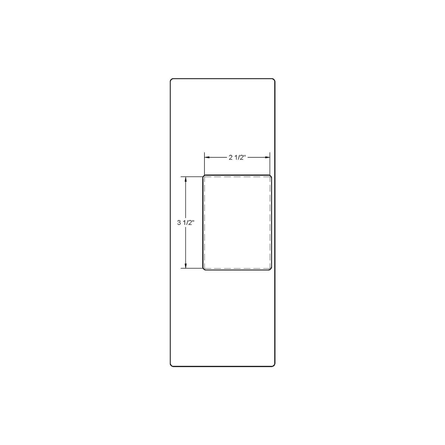 3-1/2" Hinge
