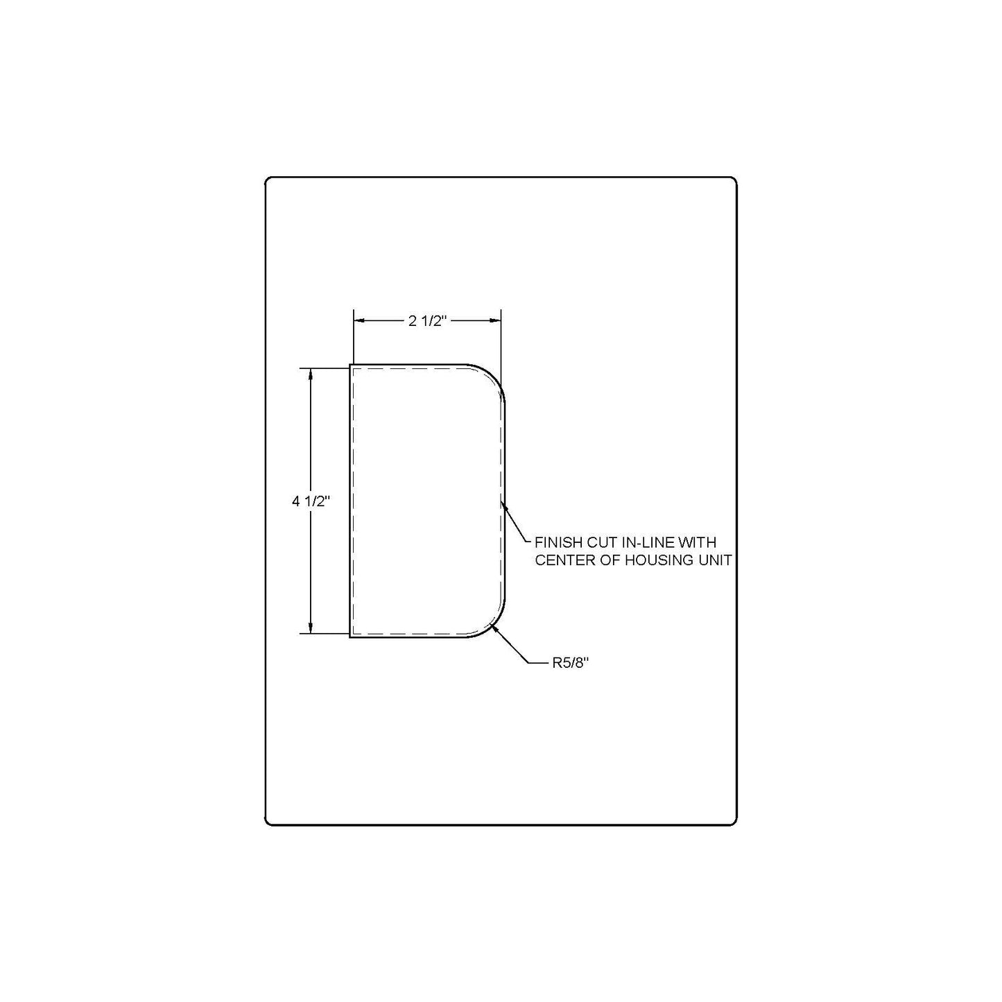 4.5" (5/8"R) Hinge