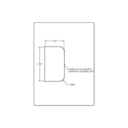 4.5" (5/8"R) Hinge