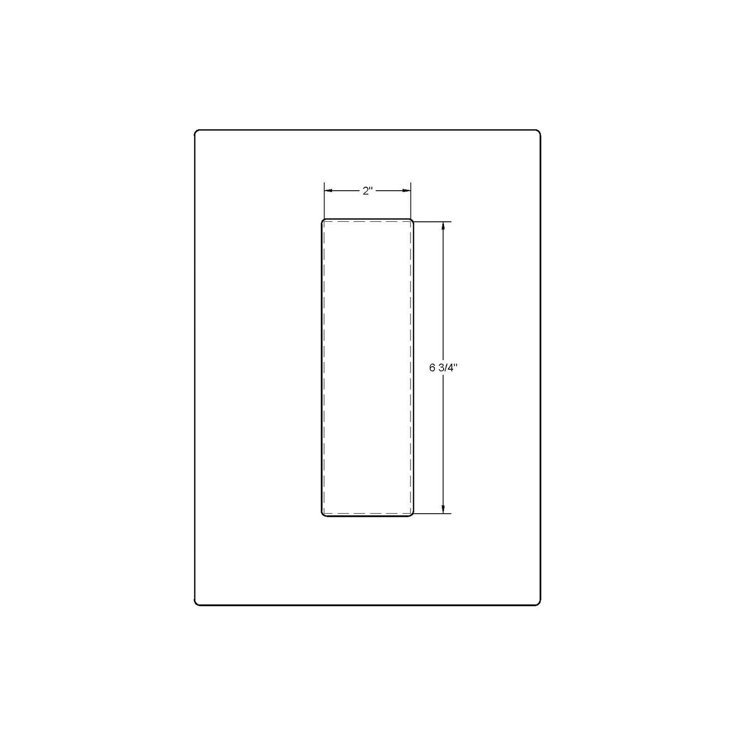 Ashley Norton C1840 (2" x 6-3/4")