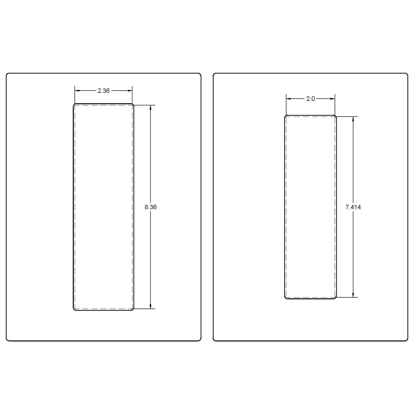 Baldwin Flush Pull (PD005) + Full Recess