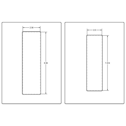 Baldwin Flush Pull (PD005) + Full Recess