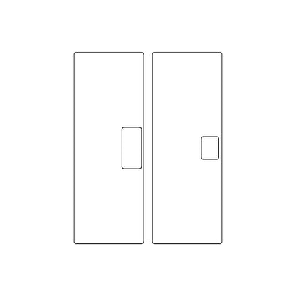 Dead Bolt Strike + Dust Box (1"x2-1/4")