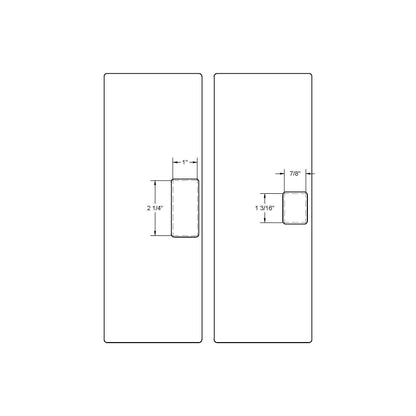 Dead Bolt Strike + Dust Box (1"x2-1/4")