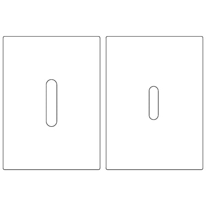 Deltana SDML334 Face-plate + Mortise for Lock