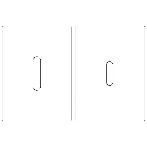 Deltana SDML334 Face-plate + Mortise for Lock