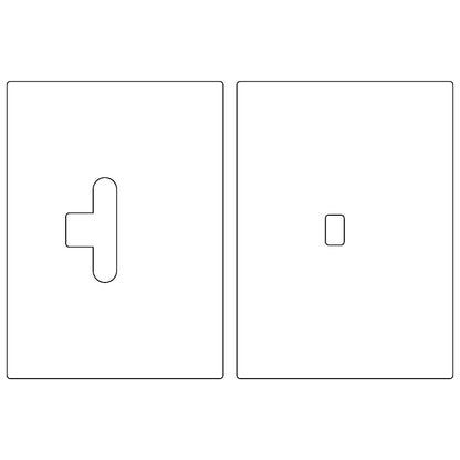 Deltana SDML334 Stike Plate + Mortise for Latch