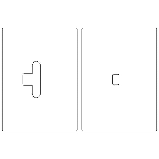 Deltana SDML334 Stike Plate + Mortise for Latch
