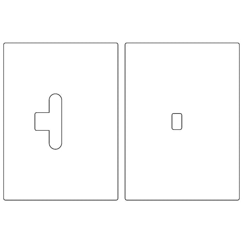 Deltana SDML334 Stike Plate + Mortise for Latch