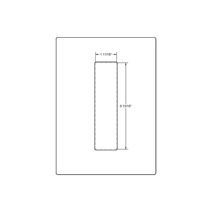 Emtek Flush Pull 10in (1-11/16" x 6-15/16")