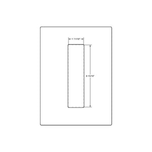 Emtek Flush Pull 10in (1-11/16" x 6-15/16")