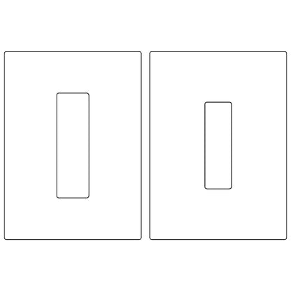 Emtek Flush Pull 6in (1-7/16" x 4-15/16") + (1-3/4" x 6") Full Recess