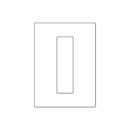 Emtek Narrow Modern Rectangular Flush Pull (Full Recess)