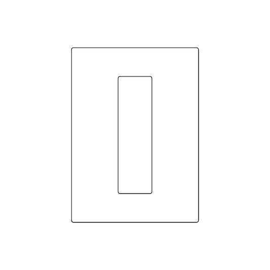 Emtek Narrow Modern Rectangular Flush Pull (Full Recess)