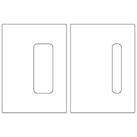 Emtek Barn Door Privacy Lock with Integrated Strike (2-1/2"x7")