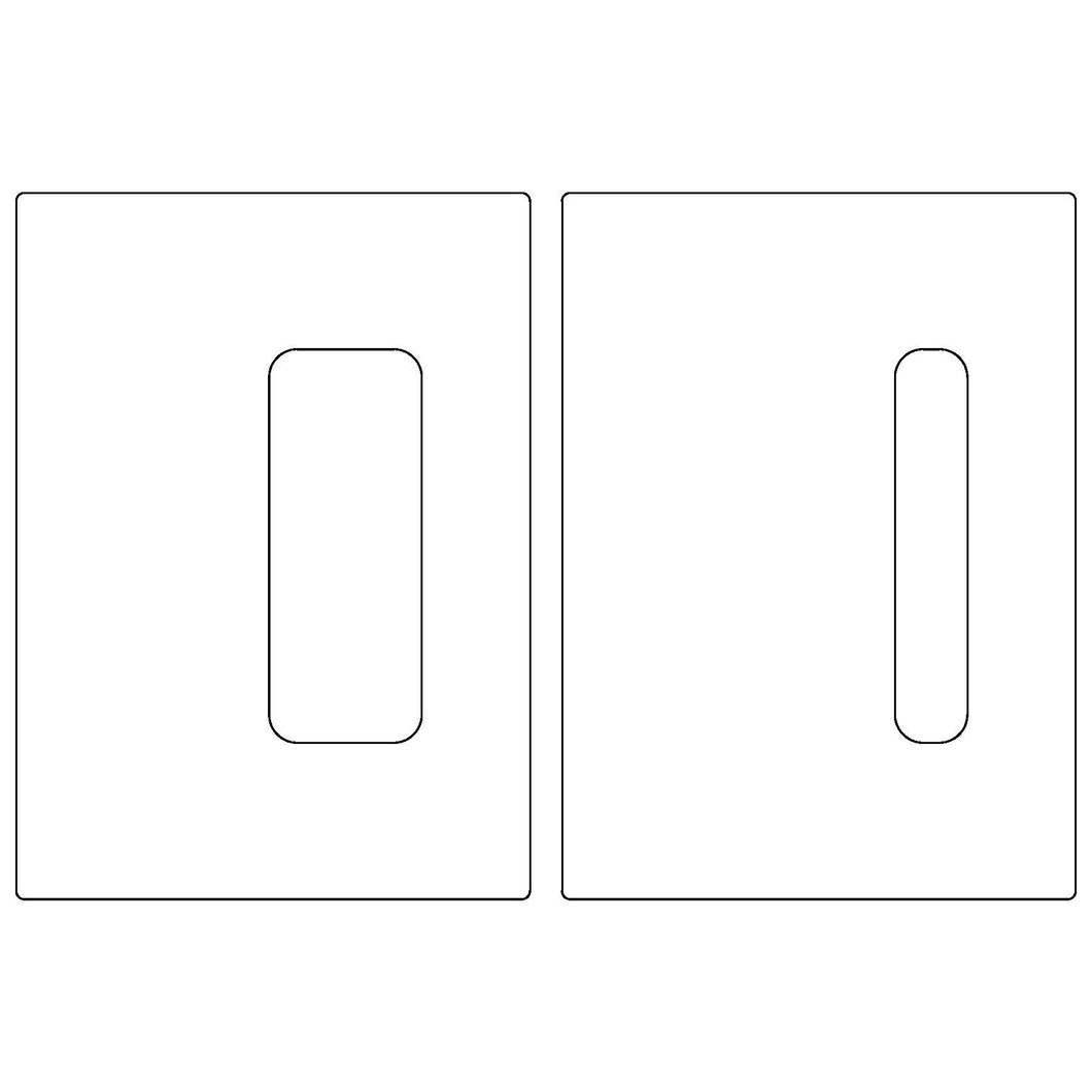 Emtek Barn Door Privacy Lock with Integrated Strike (2-1/2