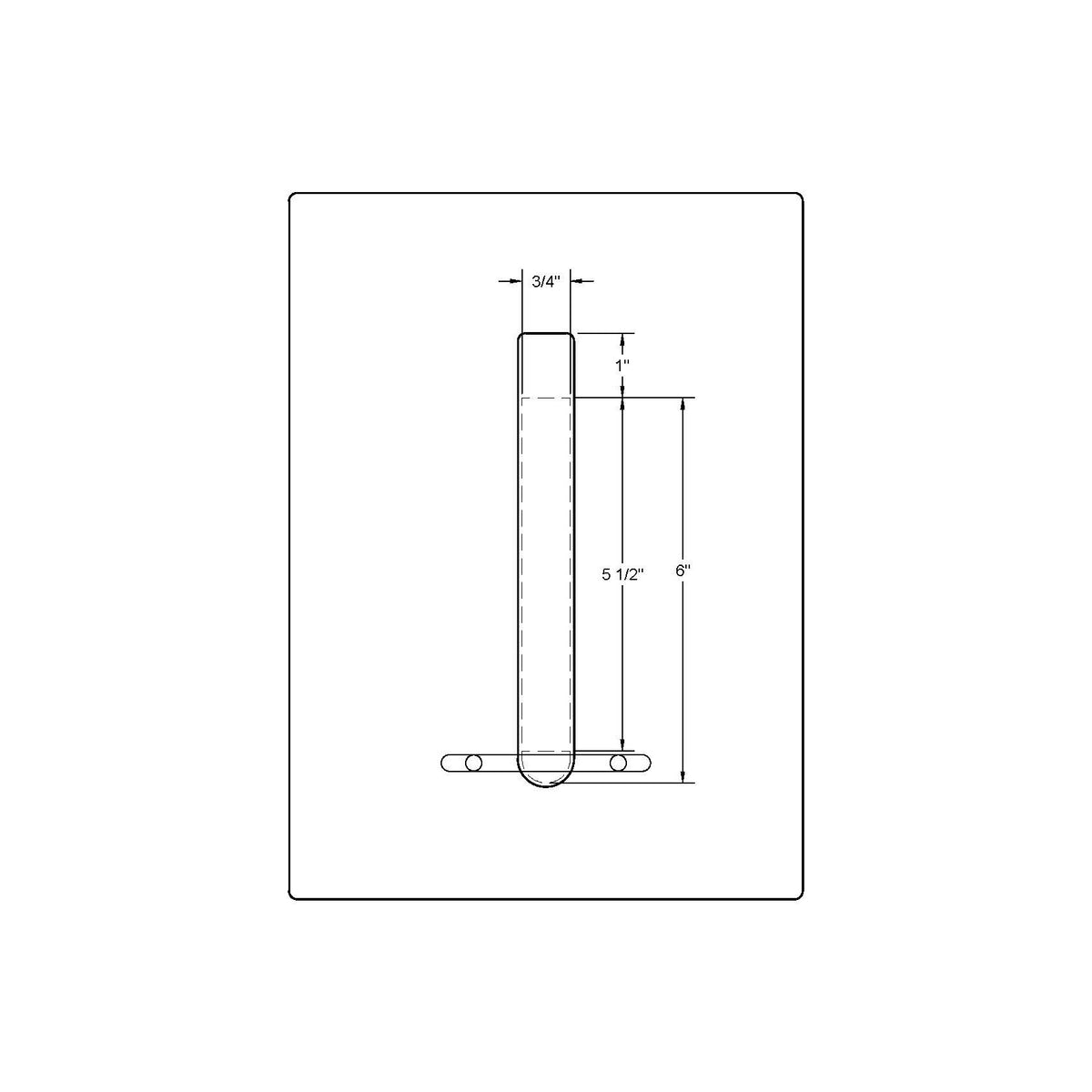 Emtek Flush Bolt (6")