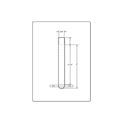 Emtek Flush Bolt (6")