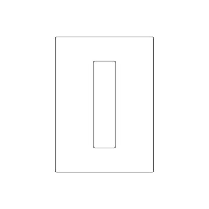 Emtek Flush Pull 10in (1-11/16" x 6-15/16")