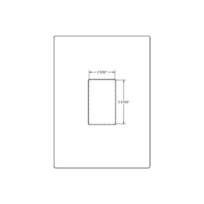 Emtek Flush Pull (222350) - Rectangular Offset Pocket