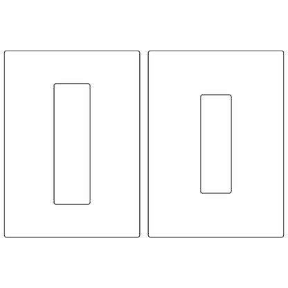 Emtek Flush Pull 7in (1-11/16" x 5-11/16") + (2" x 7")(Full Recess)