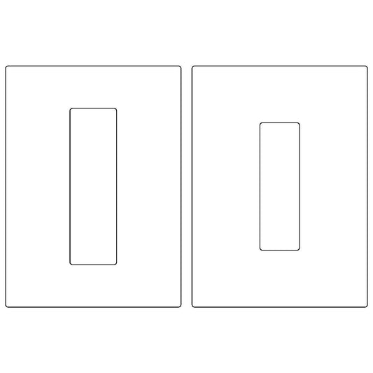 Emtek Flush Pull 7in (1-11/16" x 5-11/16") + (2" x 7")(Full Recess)