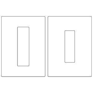 Emtek Flush Pull 7in (1-11/16" x 5-11/16") + (2" x 7")(Full Recess)