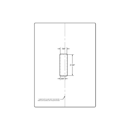 Emtek Modern Rectangular Barn Door Privacy Lock