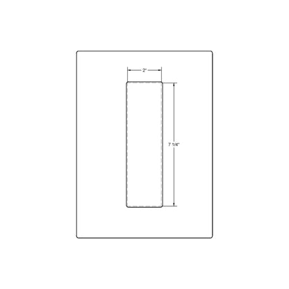 Emtek Narrow Modern Rectangular Flush Pull (Full Recess)