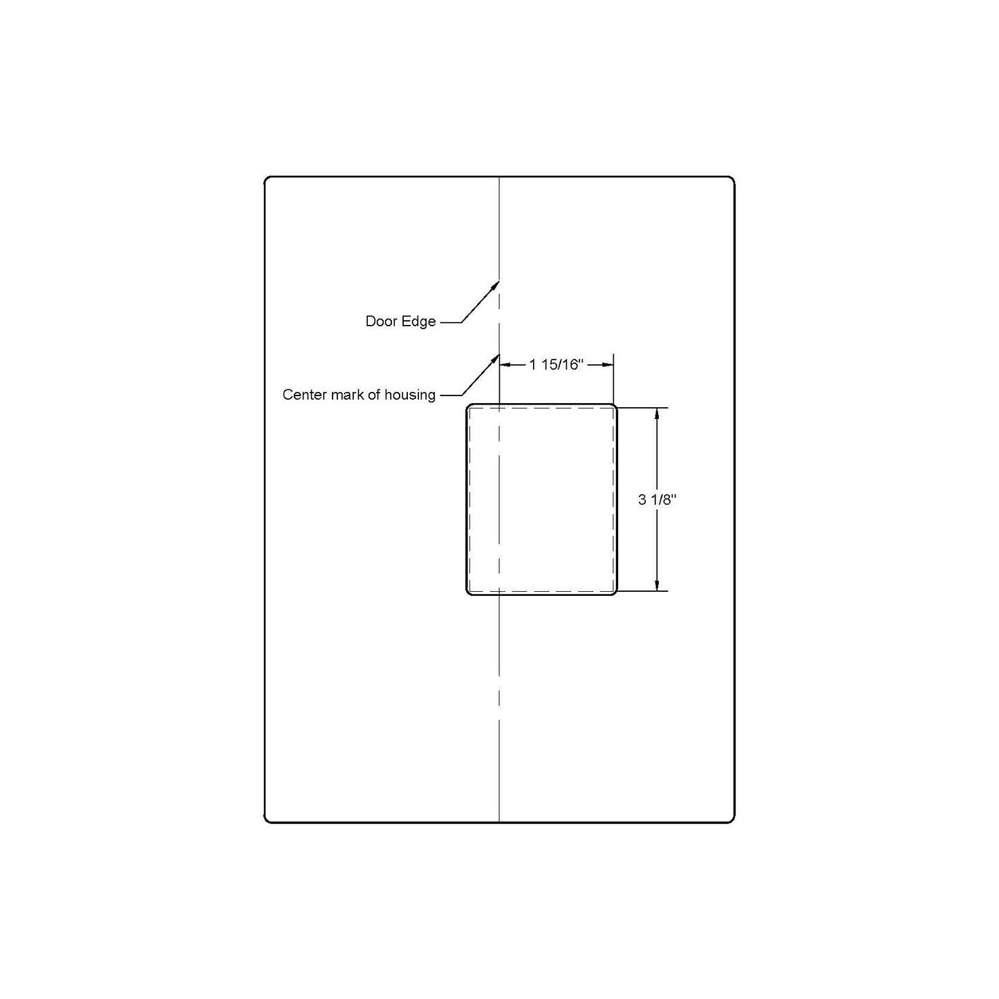 Emtek Pocket Door 2107 + 2108