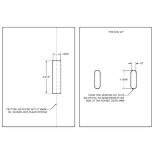 Emtek Pocket Strike Plate (13/16"x3-9/16")