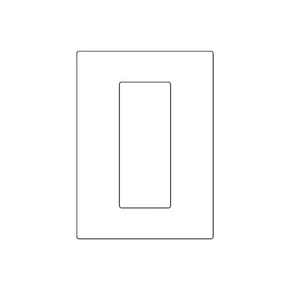 Emtek Modern Rectangular Pocket Door Pull (2-7/8" x 7-1/4")(Full Recess)