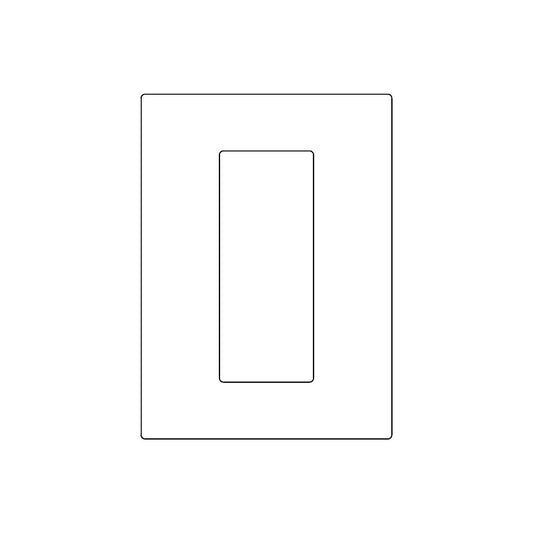 Emtek Modern Rectangular Pocket Door Pull (2-7/8" x 7-1/4")(Full Recess)