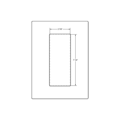 Emtek Modern Rectangular Pocket Door Pull (2-7/8" x 7-1/4")(Full Recess)