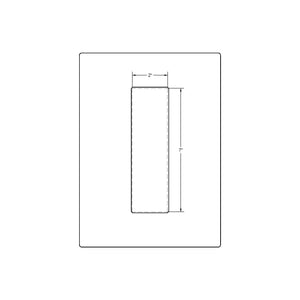 Baldwin Santa Monica Flush Pull (2"x7")