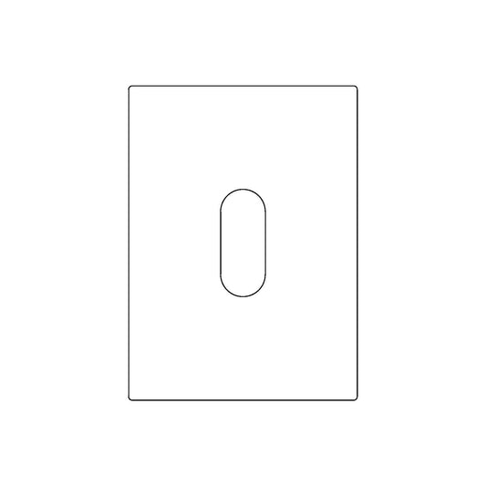 Flush Pull (1-7/16" x 3-5/8") (Radius Ends)