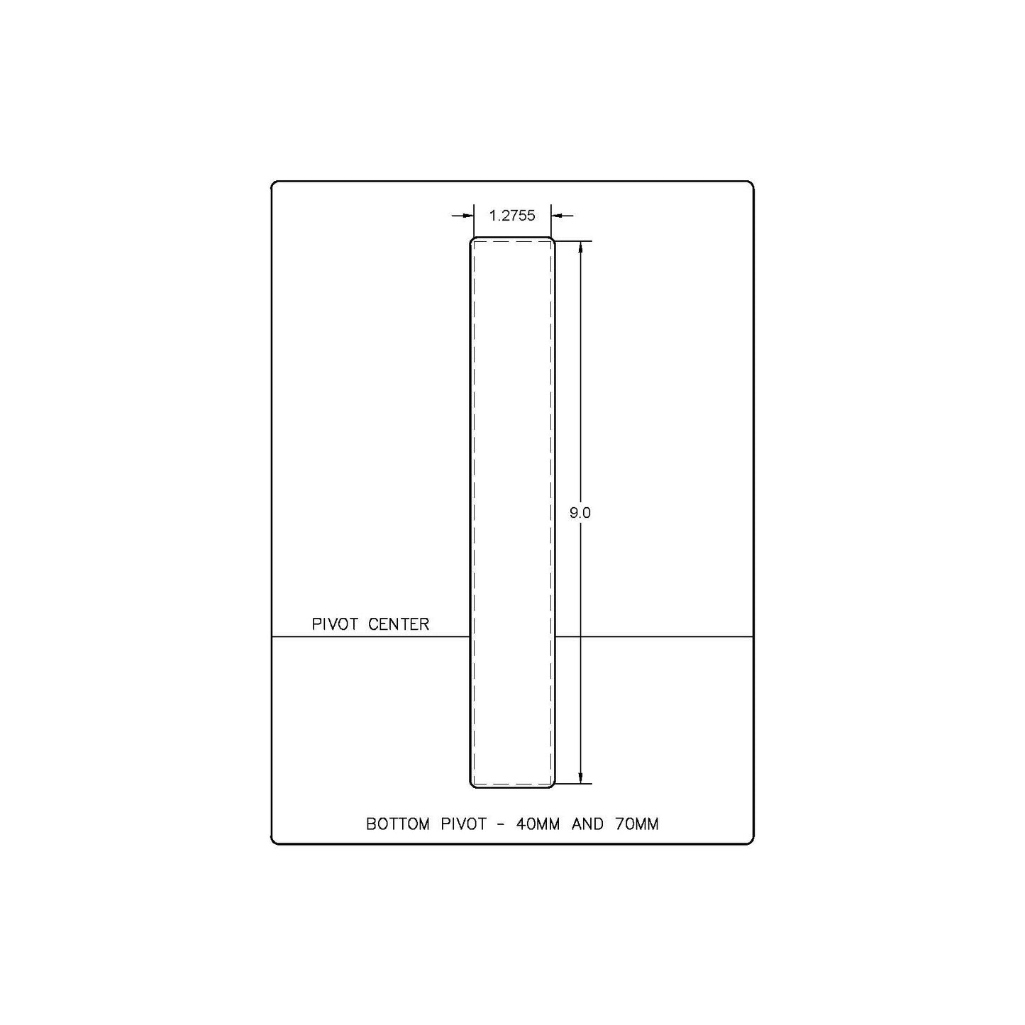 FritsJurgens System M/M+ - Bottom Pivot 40mm & 70mm